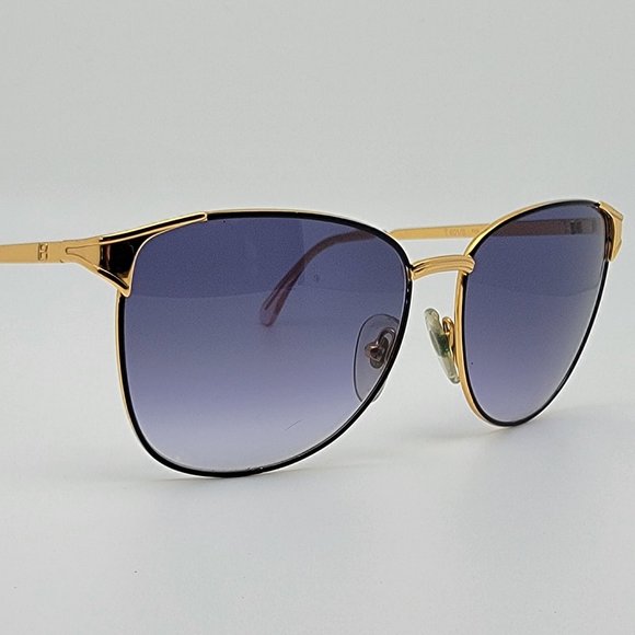 Laura Biagiotti T601/S P05 Gold Black Frame Blue Gradient Lens Sunglasses Italy main image 9